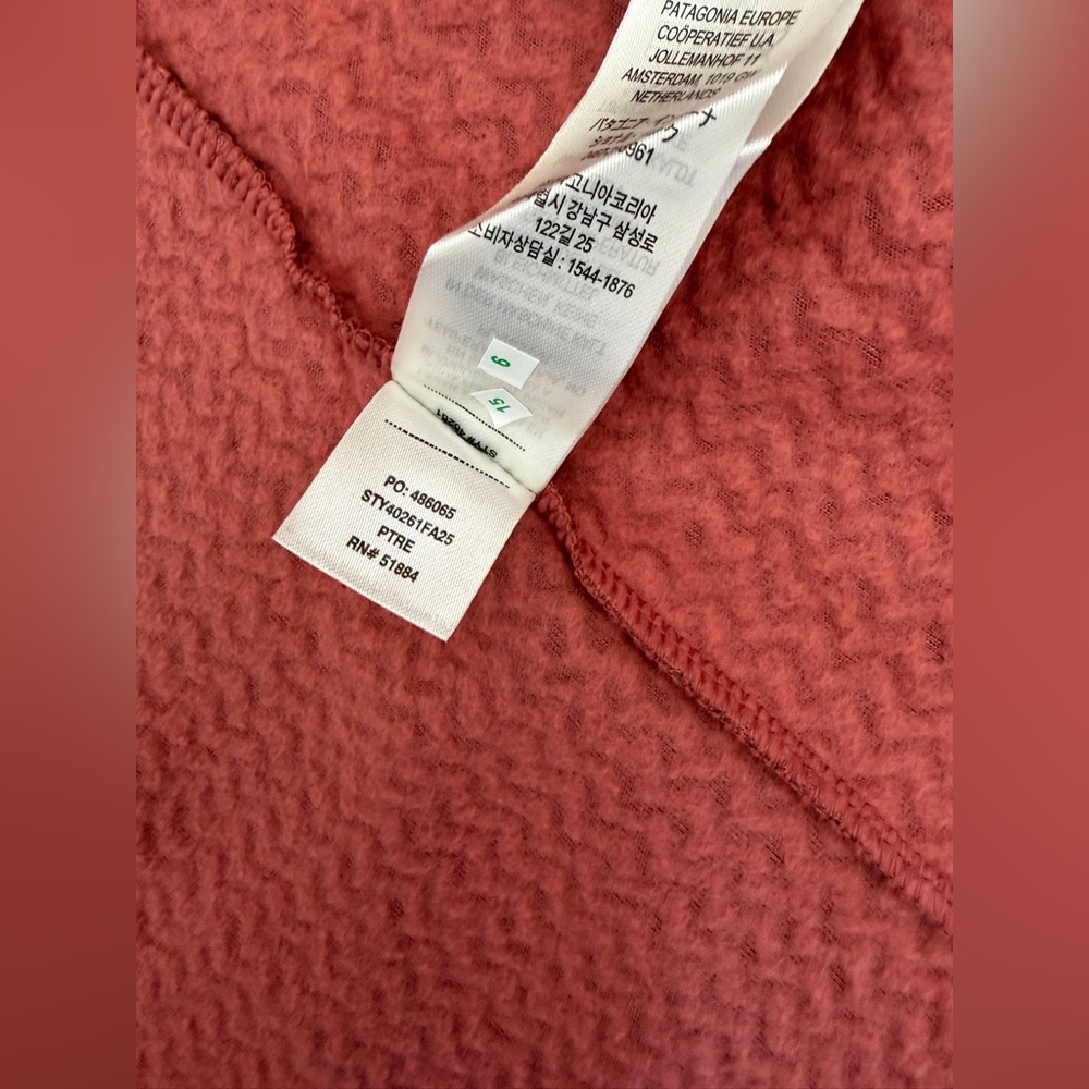 Patagonia R1 Air Full-Zip Hoody Women's Size L POTTERS RED - Picture 7 of 10
